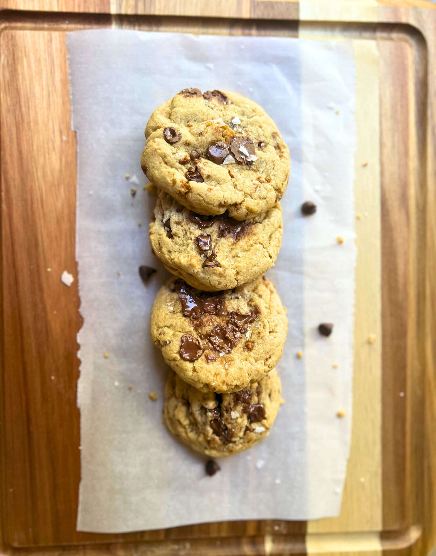 Sea Salt Caramel Chip Cookies